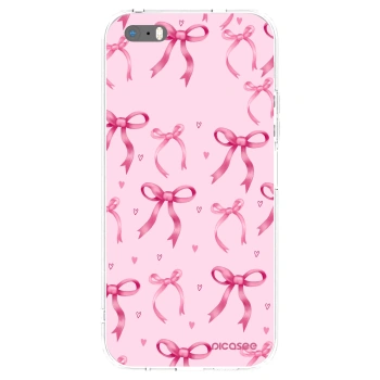 Picasee silikónový prehľadný obal pre Apple iPhone 5/5S/SE - Bow Aesthetic