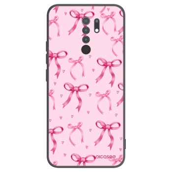 Picasee silikónový čierny obal pre Xiaomi Redmi 9 - Bow Aesthetic
