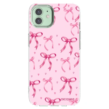 Picasee silikónový prehľadný obal pre Apple iPhone 12 - Bow Aesthetic