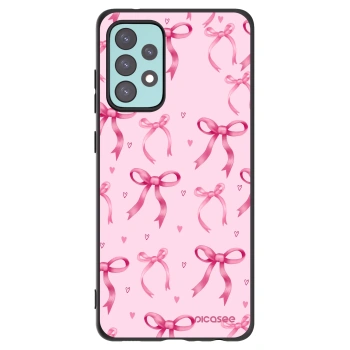 Picasee silikónový čierny obal pre Samsung Galaxy A72 A725F - Bow Aesthetic
