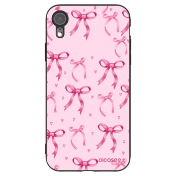 Picasee silikónový čierny obal pre Apple iPhone XR - Bow Aesthetic