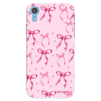 Picasee silikónový prehľadný obal pre Apple iPhone XR - Bow Aesthetic