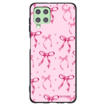 Picasee silikónový čierny obal pre Samsung Galaxy A22 A225F 4G - Bow Aesthetic