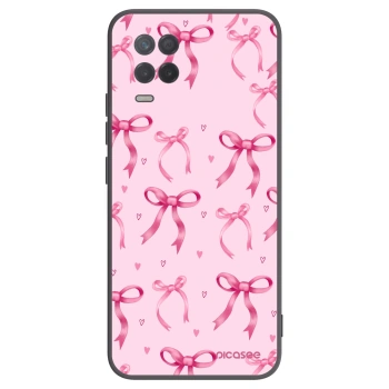 Picasee silikónový čierny obal pre Realme 8 5G - Bow Aesthetic