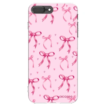 Picasee silikónový prehľadný obal pre Apple iPhone 7 Plus - Bow Aesthetic