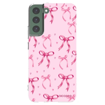 Picasee silikónový prehľadný obal pre Samsung Galaxy S22+ 5G - Bow Aesthetic