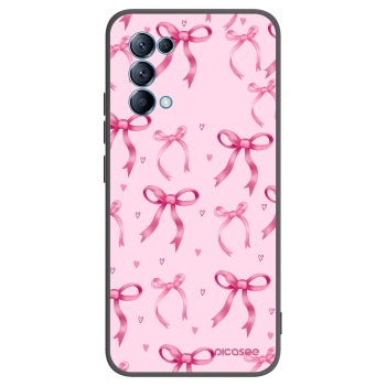 Picasee silikónový čierny obal pre OPPO A16s - Bow Aesthetic