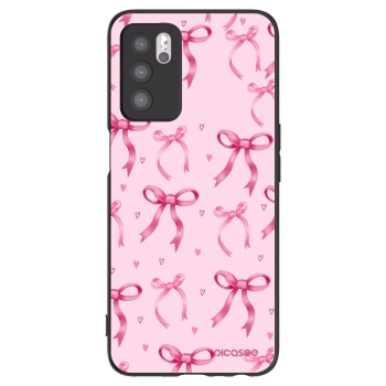Picasee silikónový čierny obal pre OPPO A16s - Bow Aesthetic