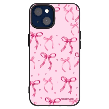 Picasee silikónový čierny obal pre Apple iPhone 14 - Bow Aesthetic