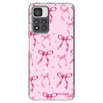 Picasee silikónový prehľadný obal pre Xiaomi Redmi Note 11 Pro+ 5G - Bow Aesthetic