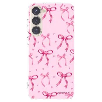 Picasee silikónový prehľadný obal pre Samsung Galaxy S23+ 5G - Bow Aesthetic