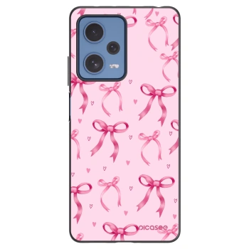 Picasee silikónový čierny obal pre Xiaomi Redmi Note 12 Pro 5G - Bow Aesthetic