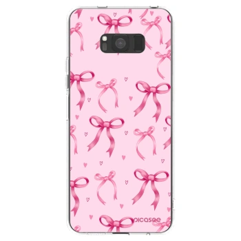 Picasee silikónový prehľadný obal pre Samsung Galaxy S8 G950F - Bow Aesthetic