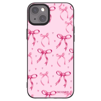 Picasee silikónový čierny obal pre Apple iPhone 15 Plus - Bow Aesthetic