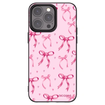 Picasee silikónový čierny obal pre Apple iPhone 15 Pro Max - Bow Aesthetic