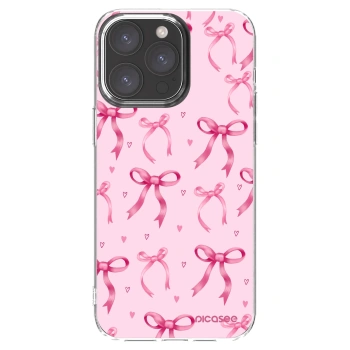 Picasee silikónový prehľadný obal pre Apple iPhone 15 Pro Max - Bow Aesthetic