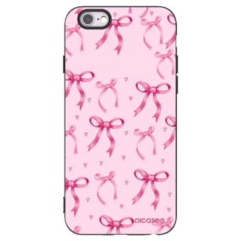 Picasee silikónový čierny obal pre Apple iPhone 6/6S - Bow Aesthetic