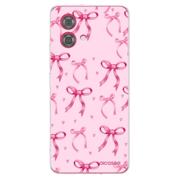 Picasee silikónový prehľadný obal pre Motorola Moto G84 5G - Bow Aesthetic