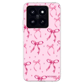 Picasee silikónový prehľadný obal pre Xiaomi 14 Pro - Bow Aesthetic