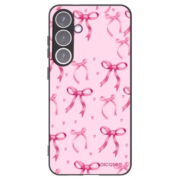 Picasee silikónový čierny obal pre Samsung Galaxy S24+ S926B 5G - Bow Aesthetic