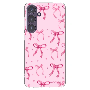 Picasee silikónový prehľadný obal pre Samsung Galaxy S24+ S926B 5G - Bow Aesthetic