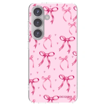 Picasee silikónový prehľadný obal pre Samsung Galaxy S24 S921B 5G - Bow Aesthetic