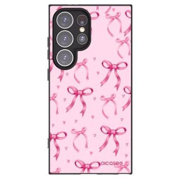 Picasee silikónový čierny obal pre Samsung Galaxy S24 Ultra S928B 5G - Bow Aesthetic