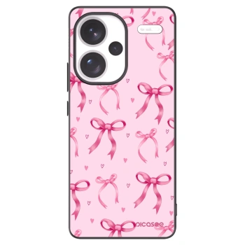 Picasee silikónový čierny obal pre Xiaomi Redmi Note 13 Pro+ 5G - Bow Aesthetic