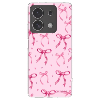 Picasee silikónový prehľadný obal pre Xiaomi Redmi Note 13 4G - Bow Aesthetic