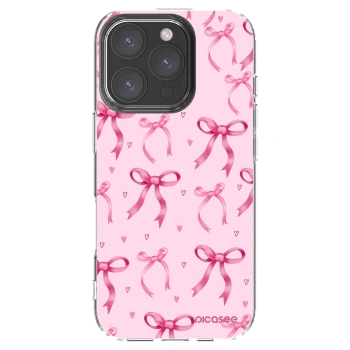 Picasee silikónový prehľadný obal pre Apple iPhone 16 Pro - Bow Aesthetic