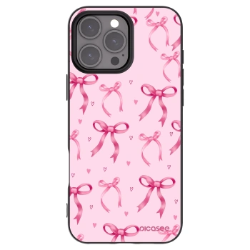 Picasee silikónový čierny obal pre Apple iPhone 16 Pro Max - Bow Aesthetic