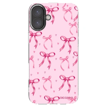Picasee silikónový prehľadný obal pre Apple iPhone 16 Plus - Bow Aesthetic