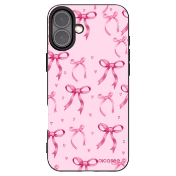 Picasee silikónový čierny obal pre Apple iPhone 16 Plus - Bow Aesthetic