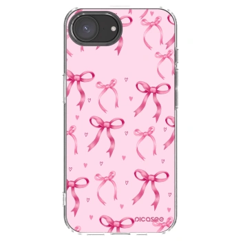 Picasee silikónový prehľadný obal pre Apple iPhone 16e - Bow Aesthetic