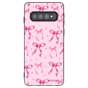 Picasee silikónový čierny obal pre Samsung Galaxy S10 G973 - Bow Aesthetic
