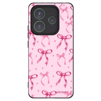Picasee silikónový čierny obal pre Xiaomi Redmi Note 14 5G - Bow Aesthetic