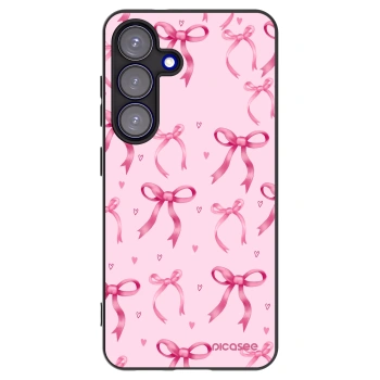 Picasee silikónový čierny obal pre Samsung Galaxy S25 5G - Bow Aesthetic