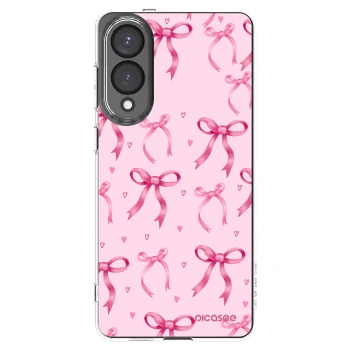 Picasee silikónový prehľadný obal pre Samsung Galaxy S25 Edge 5G - Bow Aesthetic