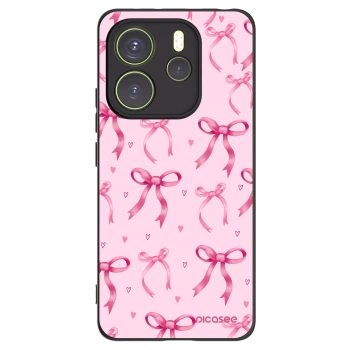 Picasee silikónový čierny obal pre Xiaomi Redmi Note 14 4G - Bow Aesthetic