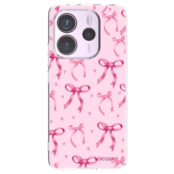 Picasee silikónový prehľadný obal pre Xiaomi Redmi Note 14 4G - Bow Aesthetic