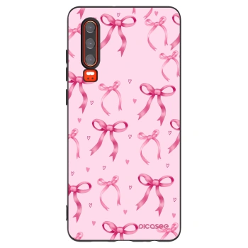 Picasee silikónový čierny obal pre Huawei P30 - Bow Aesthetic