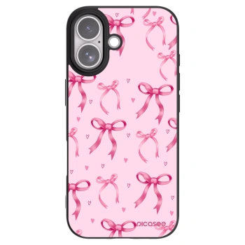 Picasee silikónový čierny obal pre Apple iPhone 17 - Bow Aesthetic