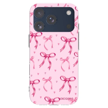 Picasee silikónový prehľadný obal pre Apple iPhone 17 Pro - Bow Aesthetic