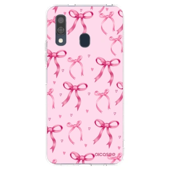 Picasee silikónový prehľadný obal pre Samsung Galaxy A40 A405F - Bow Aesthetic