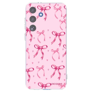 Picasee silikónový prehľadný obal pre Samsung Galaxy S25 FE 5G - Bow Aesthetic
