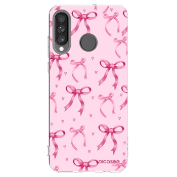 Picasee silikónový prehľadný obal pre Huawei P30 Lite - Bow Aesthetic