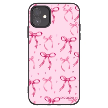 Picasee silikónový čierny obal pre Apple iPhone 11 - Bow Aesthetic