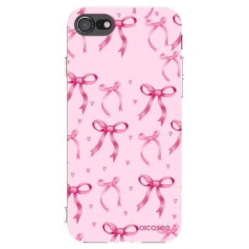 Picasee silikónový prehľadný obal pre Apple iPhone 8 - Bow Aesthetic