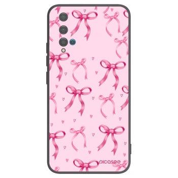 Picasee silikónový čierny obal pre Huawei Nova 5T - Bow Aesthetic