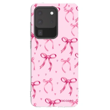 Picasee silikónový prehľadný obal pre Samsung Galaxy S20 Ultra 5G G988F - Bow Aesthetic